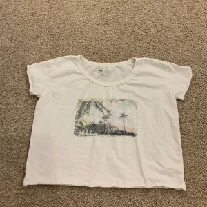 white beach crop top